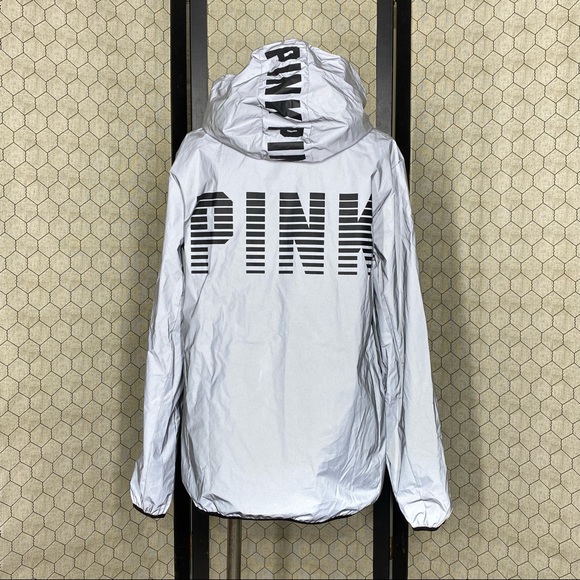 PINK Victoria’s Secret Limited Release 002 Reflective Hooded Jacket - Picture 3 of 12